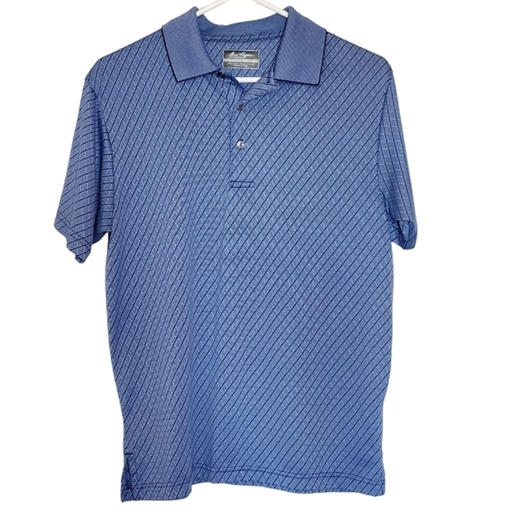 1108 * Ben Hogan Performance Polo Golf Shirt Blue Size S